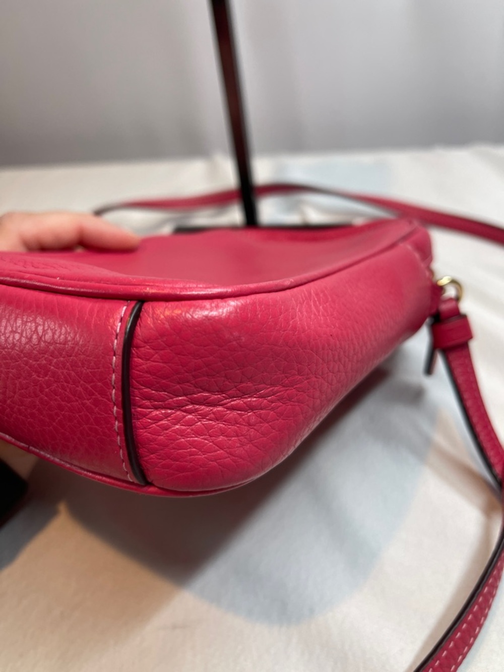 Coach M2023-C0736 North/South Zip Crossbody Leather Pink - Picture 6 of 10